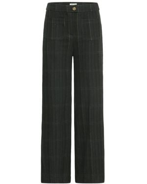 Ichi Wide Trousers - Grey