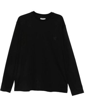 WOOYOUNGMI Long Sleeve T-Shirts - Black