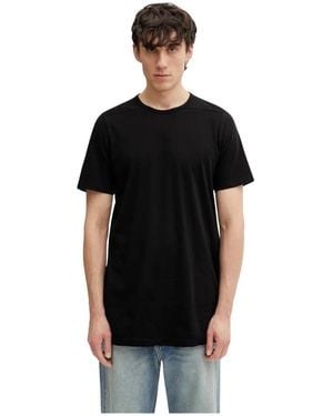 Rick Owens Tops ,Zwart ,Katoen Level T-Shirt