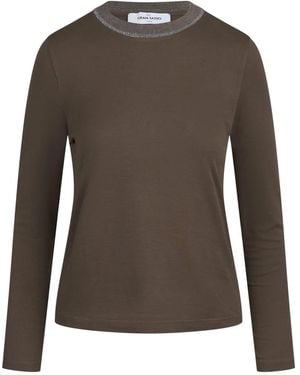 Gran Sasso Long Sleeve Tops - Marrone