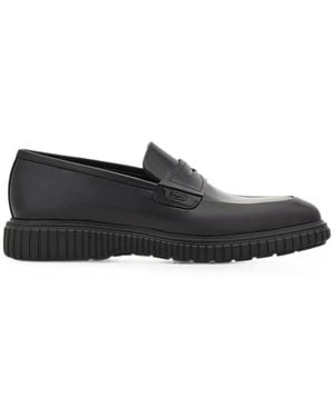 Ferragamo Loafer Mit Abgerundeter Spitze - Schwarz