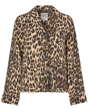 Baum und Pferdgarten Leopardenmuster Mehar Shirt - Mehrfarbig
