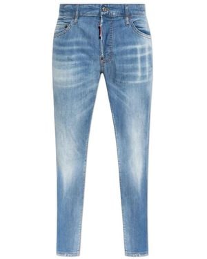 DSquared² Light Wash Skater Jeans - Blauw