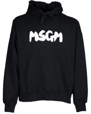 MSGM New Brush Hoodie - Zwart