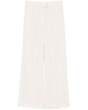 Patrizia Pepe Wide Trousers - Blanc