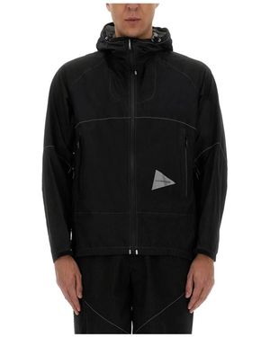 and wander 3L Ul Regenjacke - Schwarz