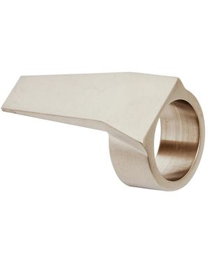 Rick Owens Accessoires ,Grijs ,Messing Trunk Ring - Naturel