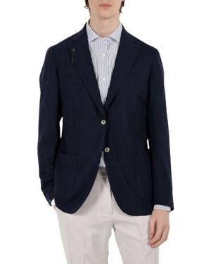 Santaniello Jassen ,Blauw ,Wol Blazer Monopetto