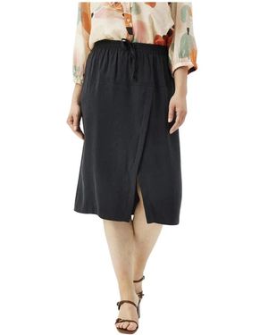 iN FRONT Midi Skirts - Black