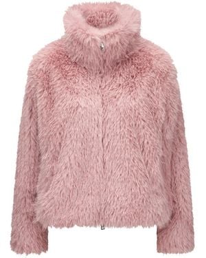 Milestone Cropped Bomberjacke - Pink