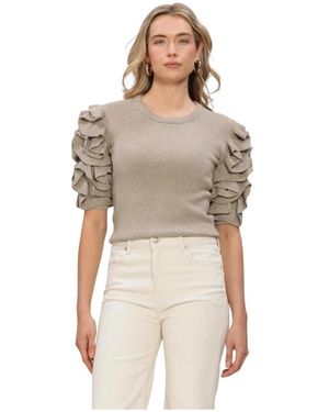 Object Objdiandra Knit 2/4 Re Pullover - Naturel
