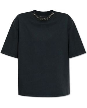 Golden Goose T-Shirt Mit Applikationen - Schwarz
