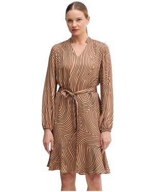 MARC AUREL Viscose Shirt Dress - Bruin