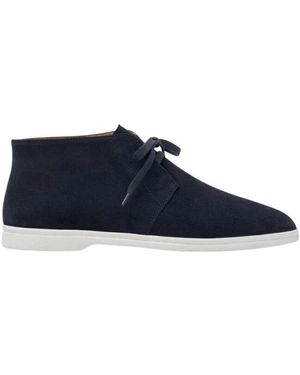 SCAROSSO Lace-Up Boots - Bleu