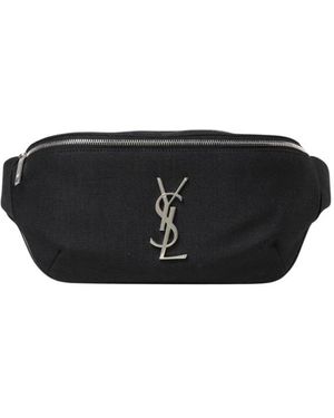 Saint Laurent Stilvolle Schwarze Gürteltasche