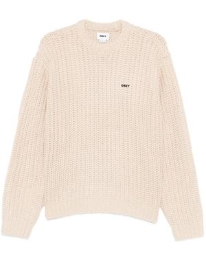 Obey Round-Neck Knitwear - Neutro