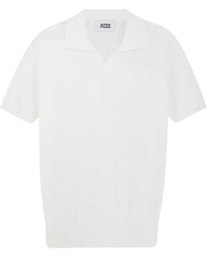 Alpha Studio Polo Shirts - Blanco