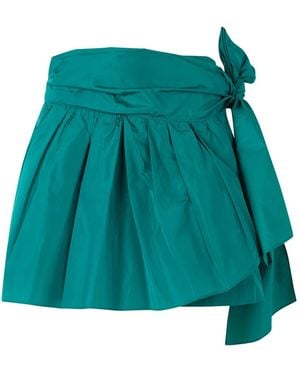 Alberta Ferretti Rokken ,Blauw ,Polyester Korte Rok - Groen