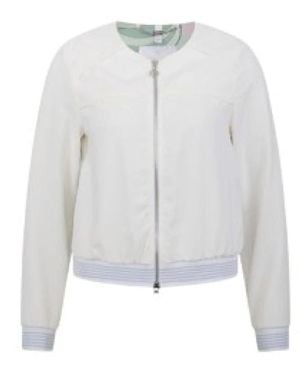 Sportalm Damen Weiße Leichte Jacke Mit Print