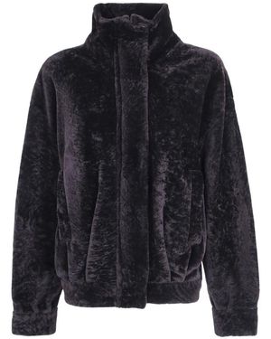Arma Jassen ,Bruin ,Faux Fur & Shearling Jassen - Blauw