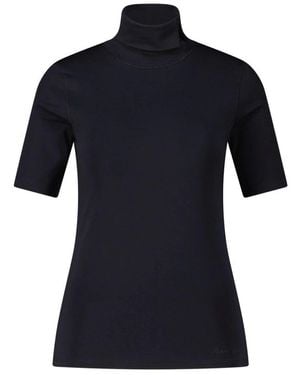 Marc Cain Sportliches Rollkragen-T-Shirt - Blau