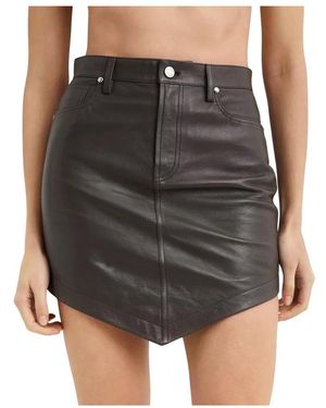 Alexandre Vauthier Leather Skirts - Negro