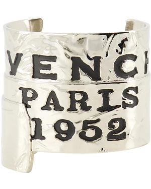 Givenchy Accessoires ,Grijs ,Leer Tape Cuff - Wit