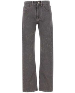 MM6 by Maison Margiela Straight Fit Jeans - Grey