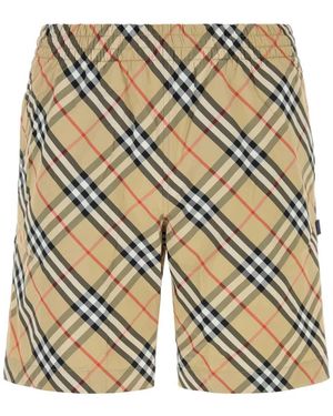 Burberry Badmode ,Seb Chk Zwempak - Naturel