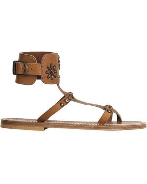 K. Jacques Flat Sandals - Marrone