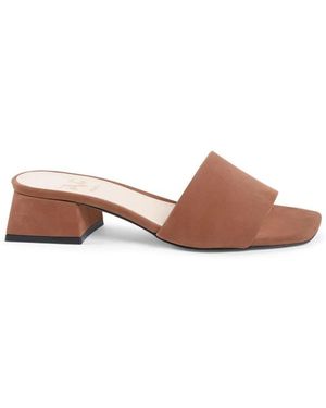 19V69 Italia by Versace Heeled Mules - Brown