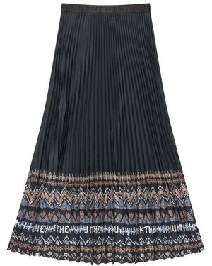 Munthe Rokken ,Zwart ,Polyester Charming Skirt - Blauw
