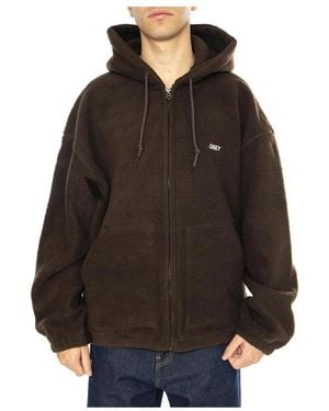Obey Hoodies & Sweatvesten ,Bruin ,Jassen