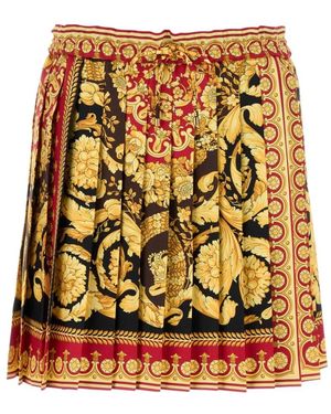 Versace Short Skirts - Metálico