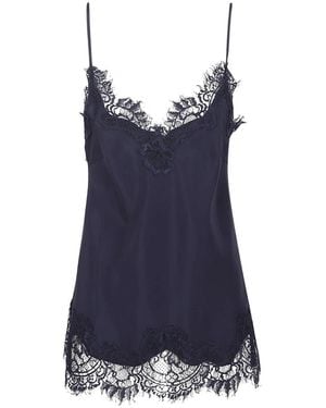 Gold Hawk Sleeveless Tops - Blue
