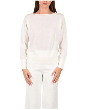 Max Mara Round-Neck Knitwear - Blanco