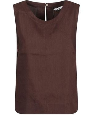 Mason's Sleeveless Tops - Brown