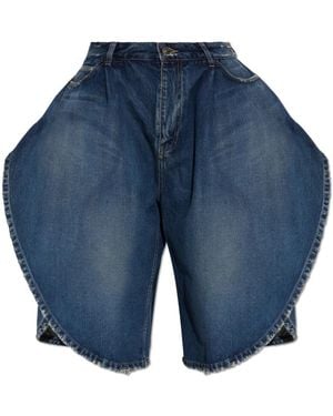 Balenciaga Denim Shorts - Blue