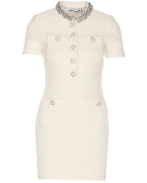 Self-Portrait Short Dresses - Neutro