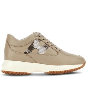 Hogan Bequeme sneakers für männer und frauen - Natur