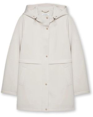 FIORELLA RUBINO Jassen ,Wit ,Polyester Hooded Scuba Jacket