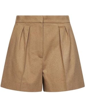 Max Mara Mxmvista Tailored Shorts - Naturel