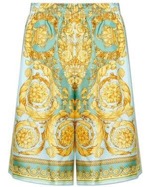 Versace Seidenshorts - Gelb