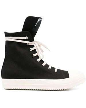 Rick Owens Denim Milk Sneaker - Schwarz