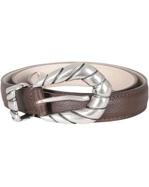 IRO Accessoires ,Bruin ,Leer Embella Riem - Metallic