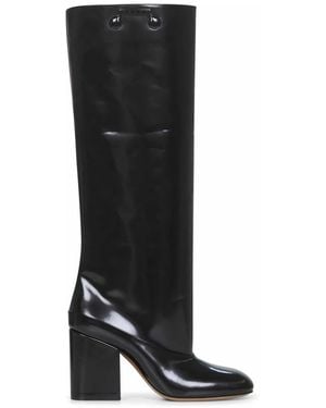 Marni Schwarze Slip-On Stiefel Mit Eckiger Spitze