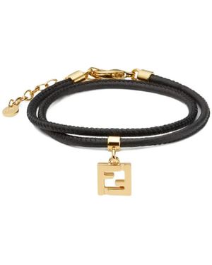 Fendi Forever Lederarmband - Mettallic