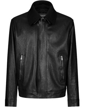 Dondup Leather Jackets - Black