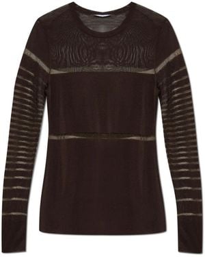 Helmut Lang Tops ,Bruin ,Lange Mouwen Top
