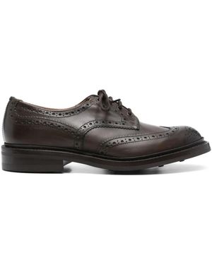 Tricker's Espresso Gebrannte Schnürschuhe - Schwarz